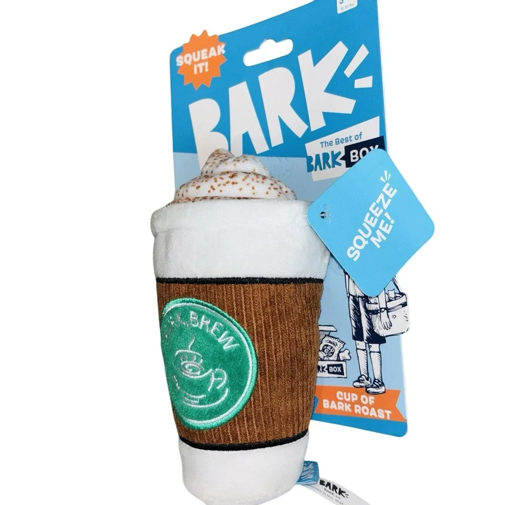BARK Dog Toy‎ Cup Of Bark Roast Plush - New